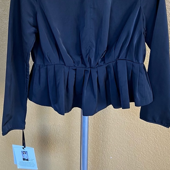 NWT Victoria Beckham Target Black Peplum Jacket - Picture 8 of 10